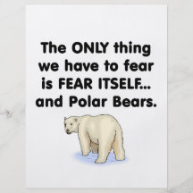 Fear Itself Polar Bears Personalized Flyer