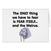 Fear Itself Walrus Greeting Card