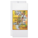 Fear No Evil Psalm Scripture spray painting rack cards