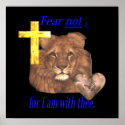 Fear not christian poster posters