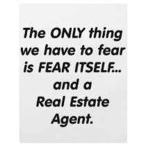 Fear Real Estate Agent Flyer Design