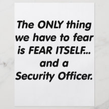 Fear Security officer Flyer