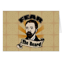 Fear the Beard, Funny Moustache Card