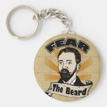 Fear the Beard, Funny Moustache Key Chains