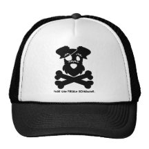 Fear the Pirate Schnauzer Trucker Hats