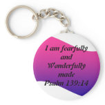 Fearfully and Wonderfully Made Key Chains