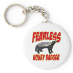 Fearless Honey Badger Keychain