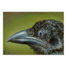 Fearless raven business card templates