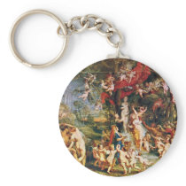 Feast Of Venus By Rubens Peter Paul (Best Quality) Keychains