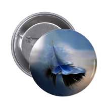 FEATHER ART PINBACK BUTTONS