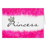 Feather Boa Princess Cards