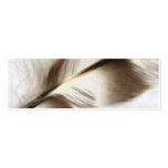Feather bookmark business cards