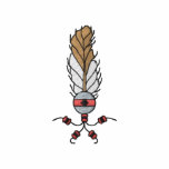 Feather with beads embroidered shirts