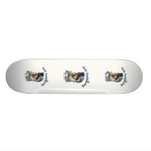 Feather Your Nest Bird Dog Custom Skateboard