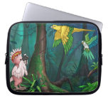 Feathered and Free Rainforest Laptop Sleeve