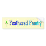 Feathered Family Bumper Sticker bumper stickers