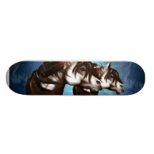 Feathered Paint Horse Skateboards