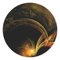 feathers of gold and fire sticker