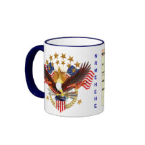 Feb 2012 Patriotic Calendar Mug Please See Notes