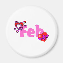 Feb (Valentines) Fridge Magnets