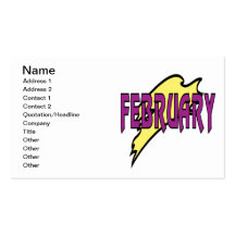 February 1 business card