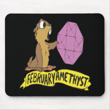 February Amethyst Mousepad