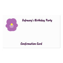 February's Birthday Party-Customise