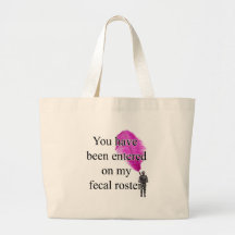 FecalRoster Canvas Bags
