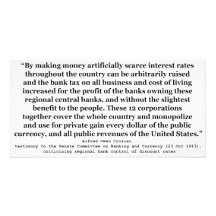 Federal Reserve Interest Rates by Alfred O Crozier Customized Photo Card