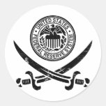 Federal Reserve Pirate Logo Sticker