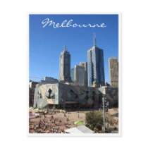 federation square view postcard