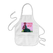 Feed Me!!  -Hungry Hippo -Apron 4 Kids