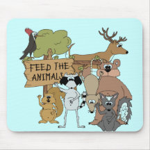 Feed the Animals Mouse Pad