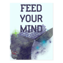 Feed Your Mind Postcard