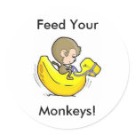 Feed Your Monkeys! stickers