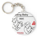 Feeding Baby keychains