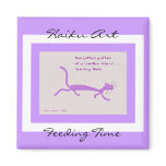 Feeding Time Haiku Art Magnet