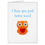 Feel Better Soon owl card