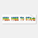 feel free to stare bumper stickers