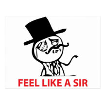 Feel Like a Sir Postcards