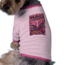 Feel My Beauty Pink Cancer Angel Dog Tshirt