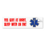 Feel safe at night... in red bumper stickers