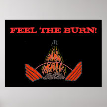 FEEL THE BURN! Weightlifting Poster