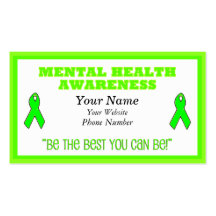 "Feel Your Best Mental Health" Business Cards