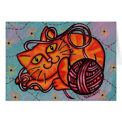 Feelin' Frisky! Greeting Card by artpals