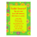 Feelin' Groovy Flower Power Party Invitation