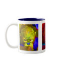 Feeling Blue Triptych Pop Art mugs