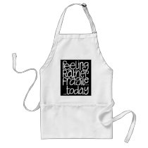 Feeling Fragile Black Apron