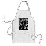 Feeling Fragile Black Apron