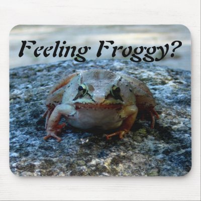 Feeling Froggy? Mousepad by HaynzDesigns